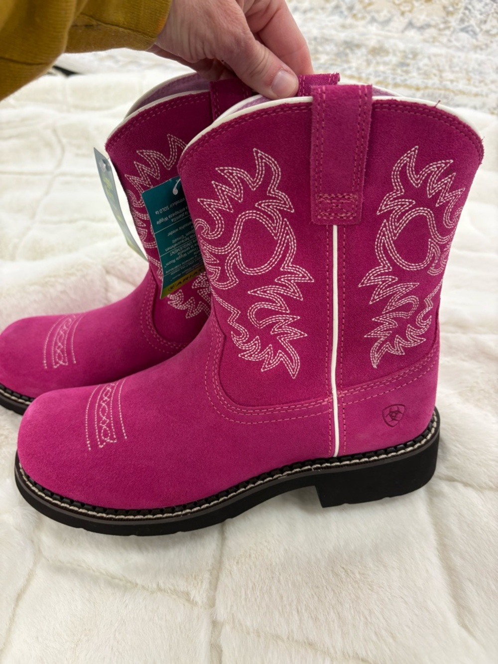 ARIAT GIRLS' FATBABY WESTERN BOOTS - ROUND TOE cowboy boots size 2, 4, 5, 5.5,